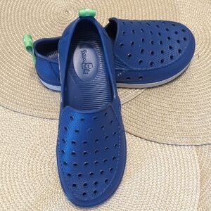 Sanuk Blue Water Shoes Lightweight Slip-On